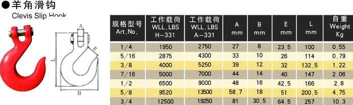 羊角滑钩